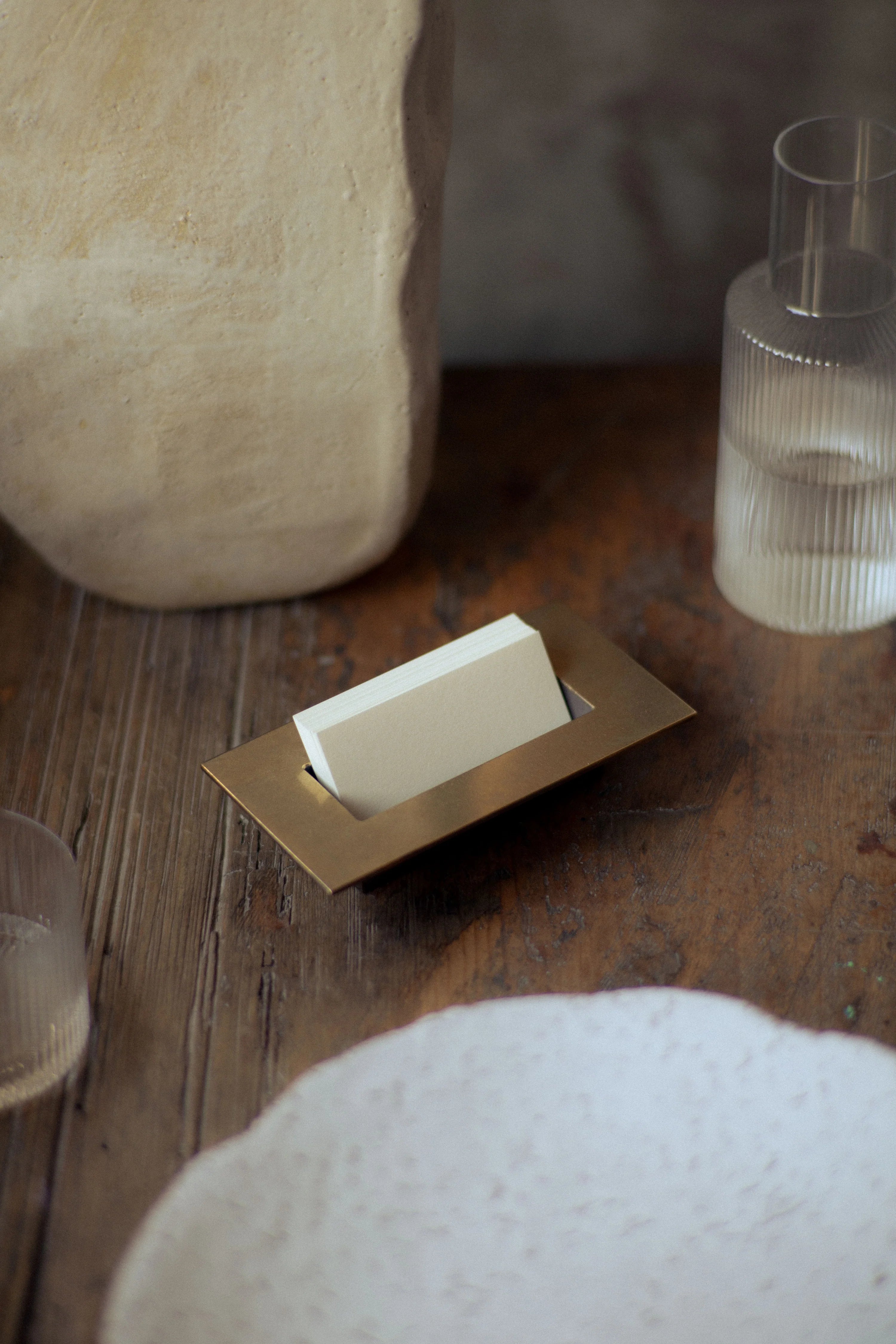 Business Card Holder - Altar - Brass