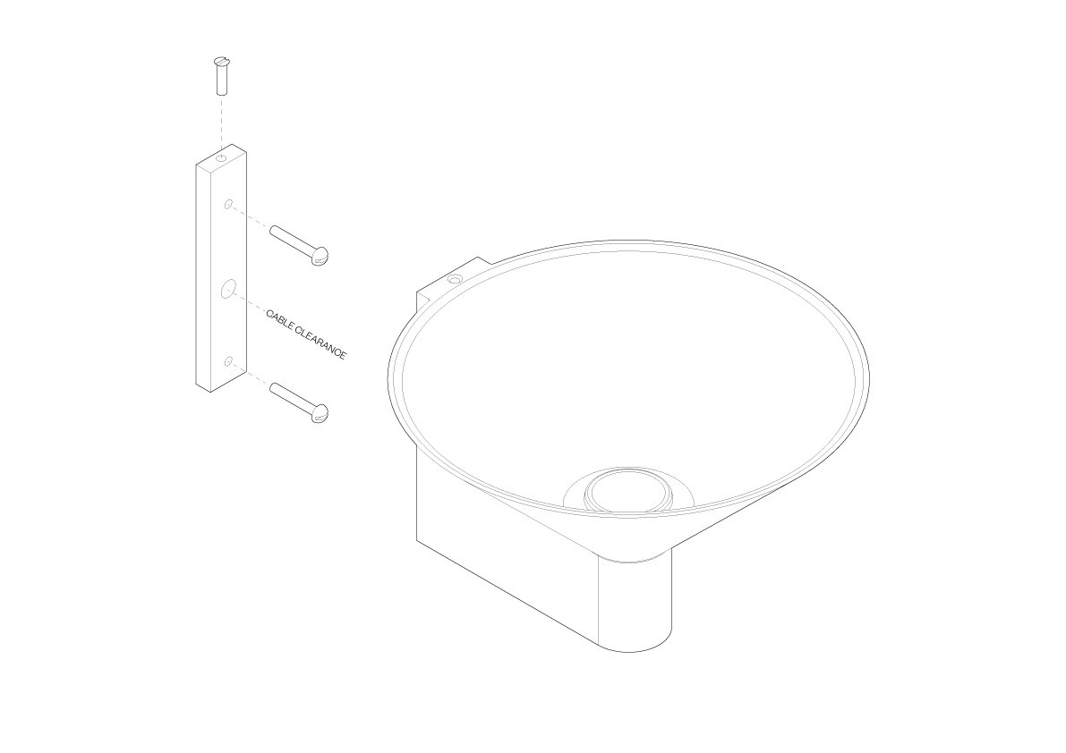 Conical Wall Light - Stainless Steel