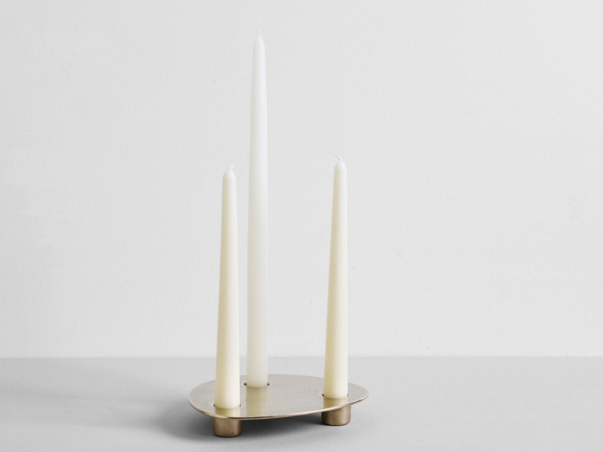 Trio Candle Holder - Brass