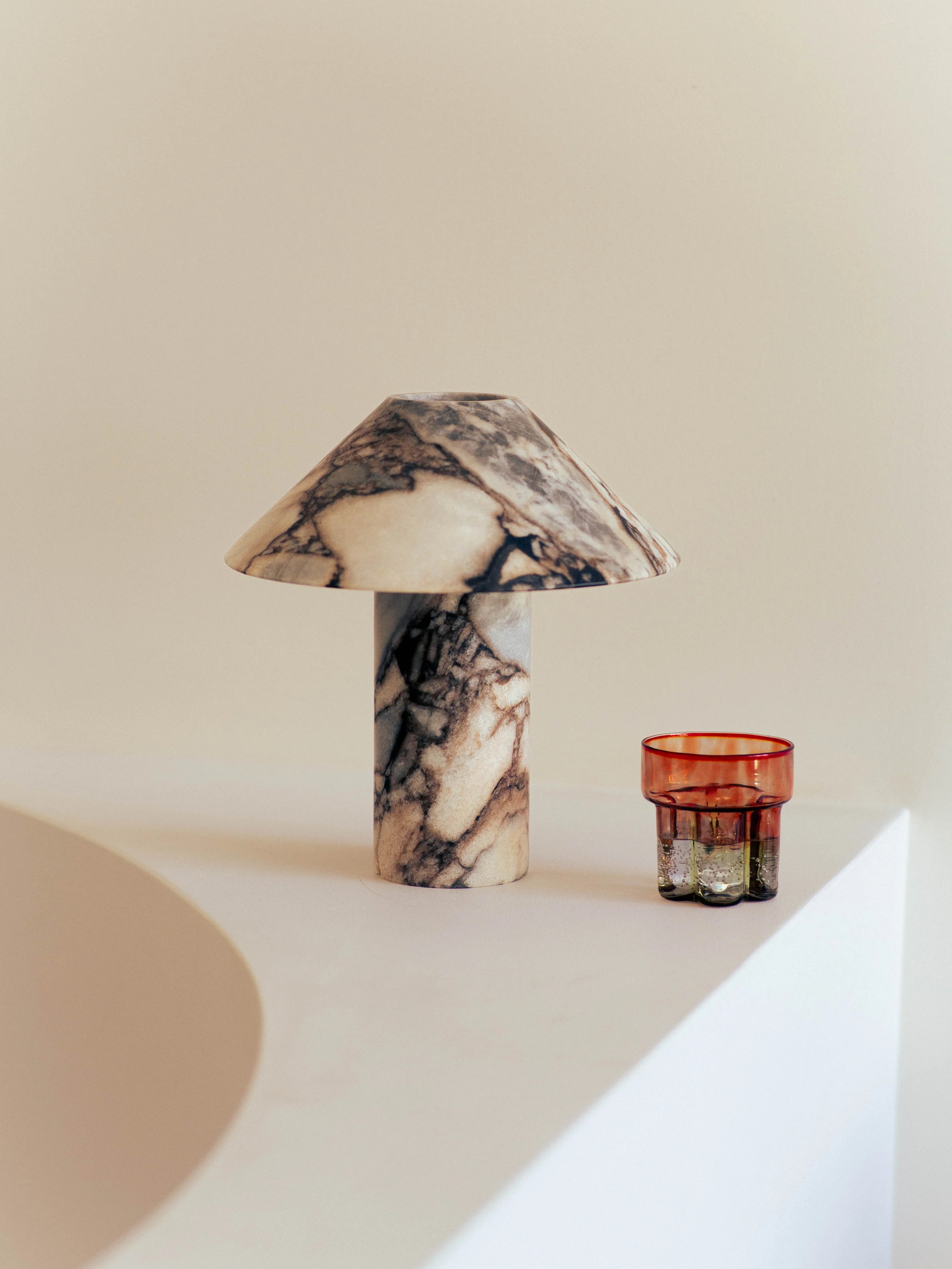 Pillar Lamp - Calacatta Viola - Mini