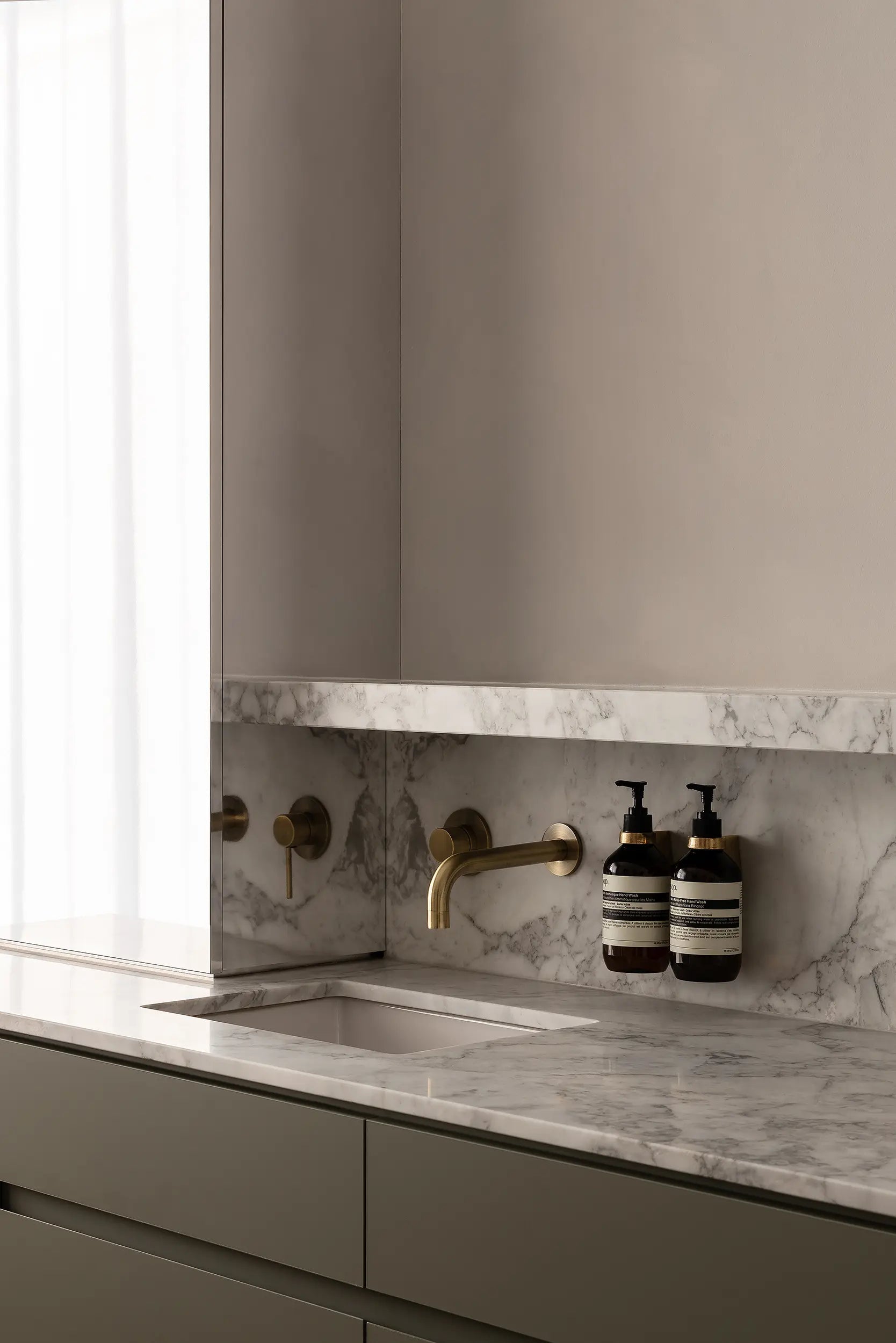 Bottle Bracket - Brass