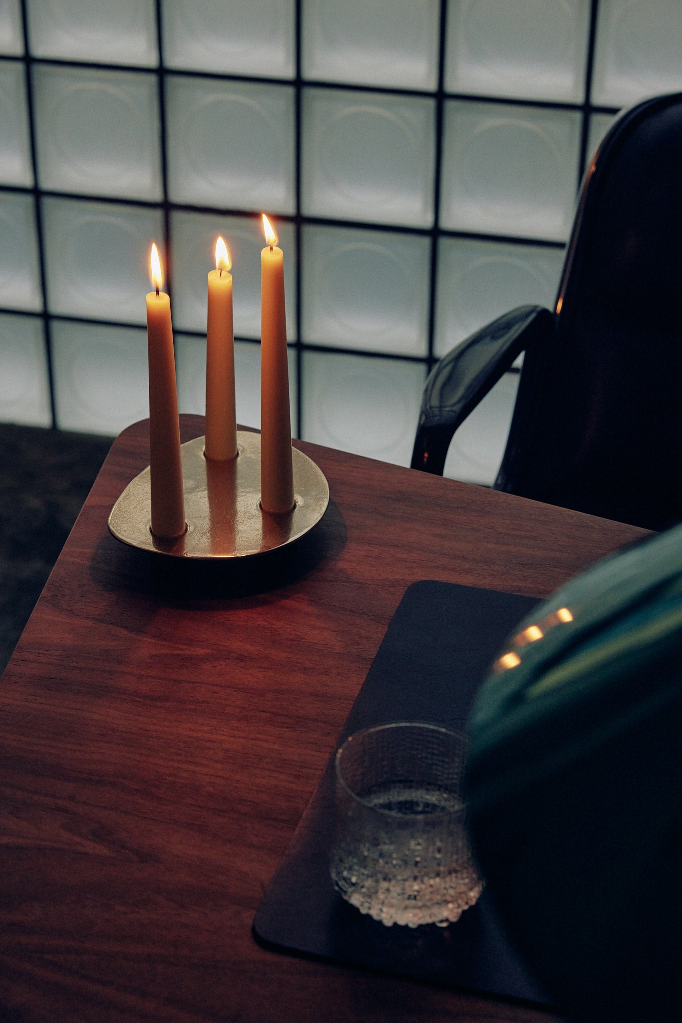Trio Candle Holder - Brass
