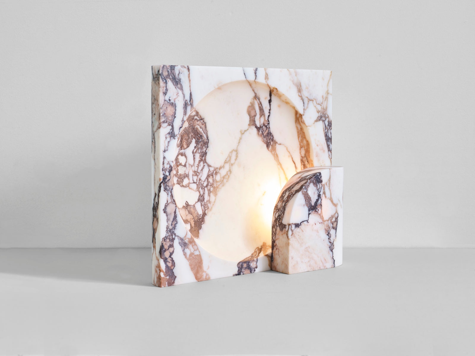 Block Sconce - Calacatta Viola