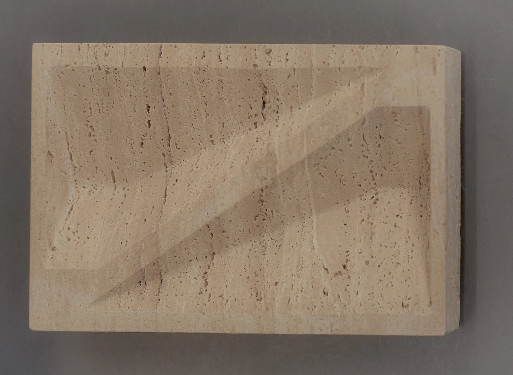 Block Tray - Travertine