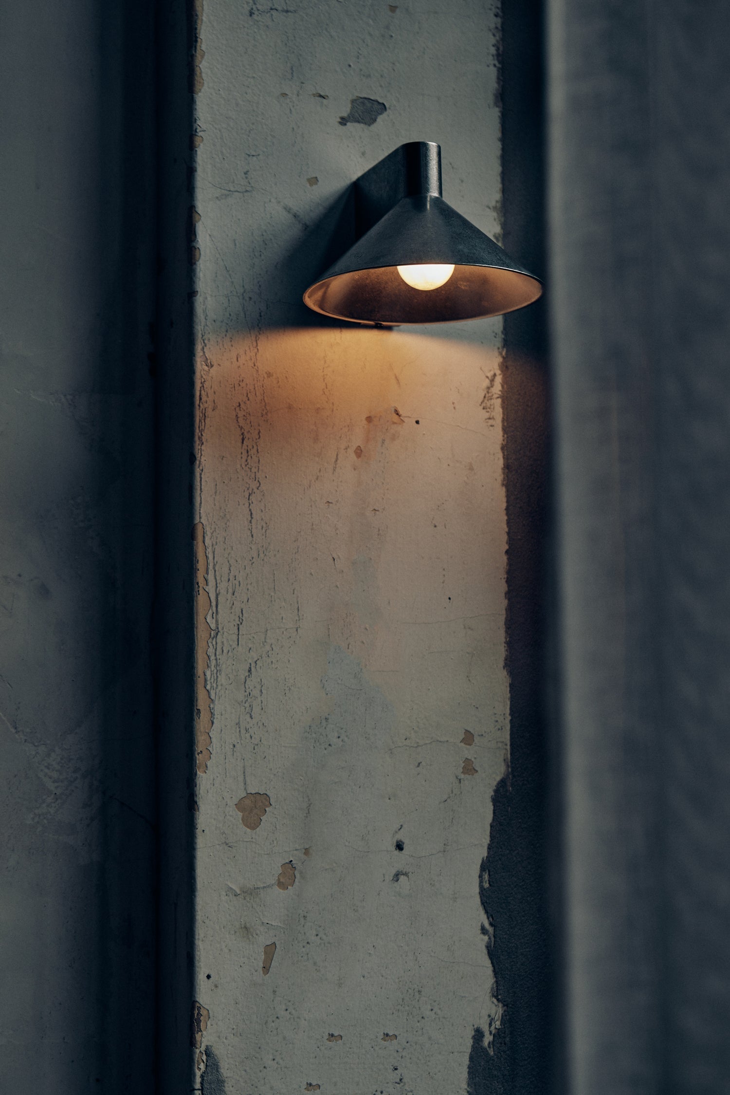 Conical Wall Light - Stainless Steel