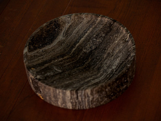 Big Poche - Black Travertine