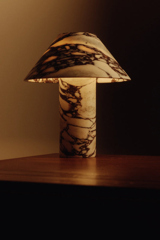 Pillar Lamp - Calacatta Viola - Mini